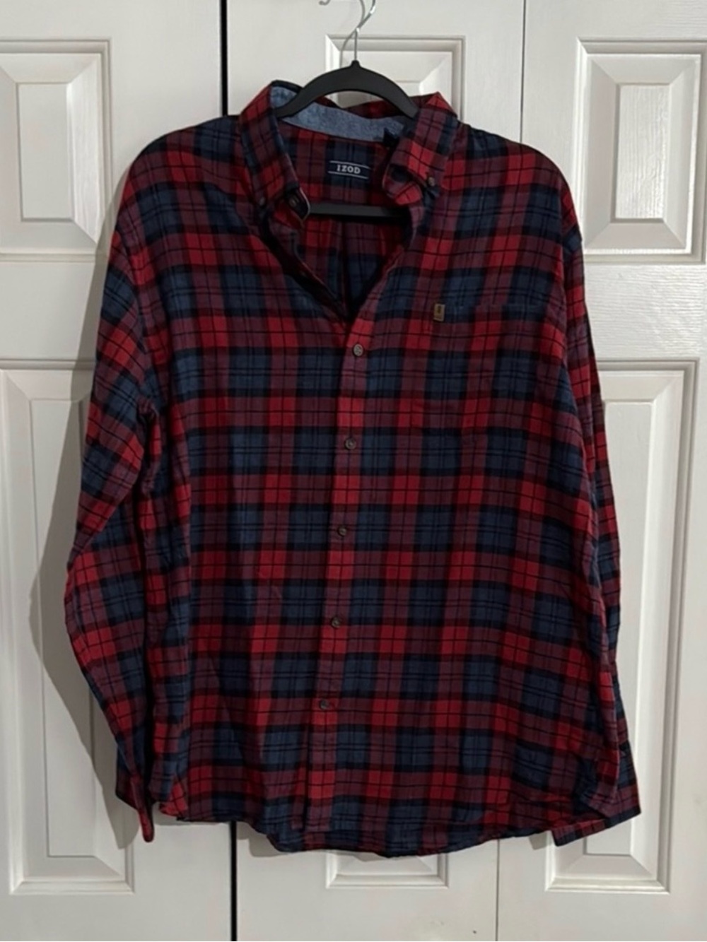 Set of 4 IZOD Men's Plaid Button-Up Shirts